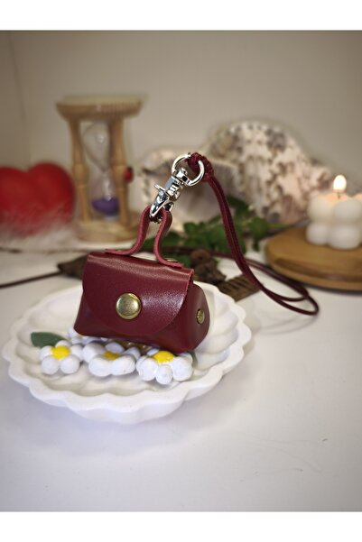 QERMA حقيبة جلدية صغيرة - قلادة نسائية - سلسلة مفاتيح ومحفظة في مكان واحد! هد...