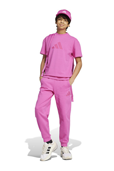 adidas Lastikli Paça Mor Kız Çocuk Eşofman Altı JD1774-J FI LOGO PT