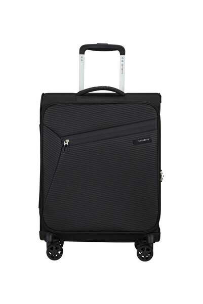 Samsonite Siyah Çekçekli Kumaş Valiz LITEBEAM-SPINNER 55/20
