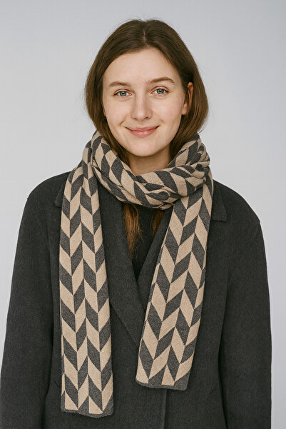 Sebir Moda Трикотажний шарф з візерунком