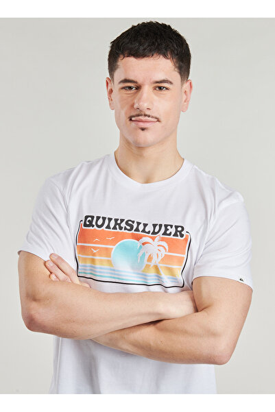 Quiksilver Ανδρικό μπλουζάκι με κοντό μανίκι. Φιγούρες περιλαμβάνονται:, Συλλογή: Συλλογή Sportsline, Fabri