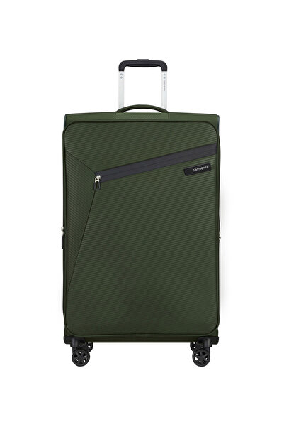Samsonite Haki Çekçekli Kumaş Valiz LITEBEAM-SPINNER 77/28 EXP