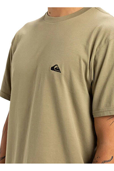 Quiksilver Eqyzt07711 Basic Ss Tee Young Men Khaki Crew Neck Regular Fit Men's T-Shirt