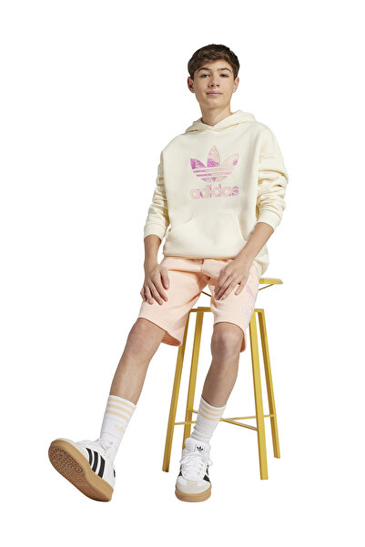 adidas Baskılı Kız Çocuk Krem Sweatshırt JD2950-HOODIE