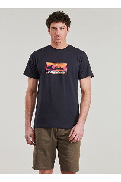 Quiksilver EQYZT08045 EV GRADIENT BOX SS Bleumarin guler rotund Mucegai obișnuit cu imprimeu Bărbați tricou