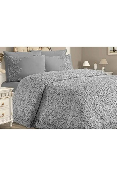 Madamca ΔΑΝΤΕΛΑ - Σετ Κουβέρτα Διπλής Κρεβατοκάμαρας - Με Τσάντα -