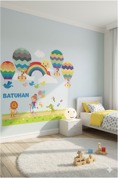 KT Decor İsme Kişiye Özel Çocuk ve Bebek Odası Duvar Sticker Seti