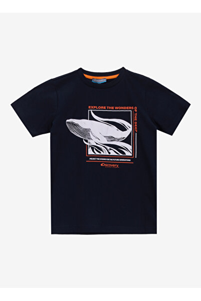 Discovery Expedition Baskılı Lacivert Erkek Çocuk T-Shirt D5SB-TST3246