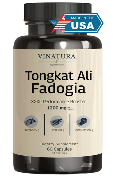 VINATURA Tongkat Alı & Fadogia Agrestis - 1200mg, L-Citrulline and L-Arginine...