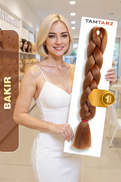 TAM TARZ Afrika Örgüsü Rasta Ve Box Braid için Fiber Sentetik Saç (Renk Kodu ...