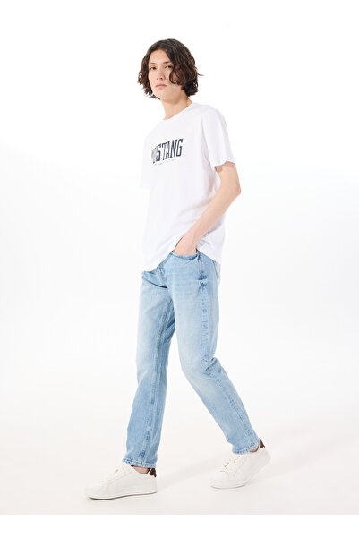 Mustang Orta Bel Slim Fit Açık Mavi Erkek Denim Pantolon VEGAS SLIM - 1209