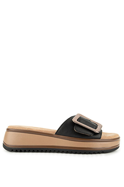 Hush Puppies İcyi Anatomical Sole Genuine Leather Women's Slippers