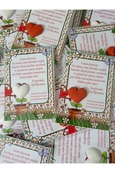 Lilamor 15 Adet Karne Hediyesi Tohumlu Kalp