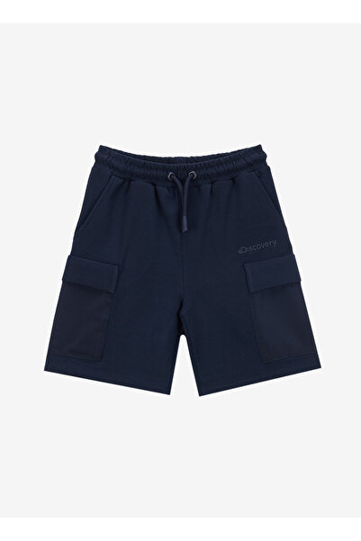 Discovery Expedition Lastikli Bel Basic Lacivert Erkek Çocuk Şort D5SB-SHT3257