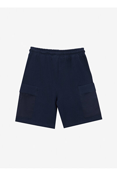 Discovery Expedition Lastikli Bel Basic Lacivert Erkek Çocuk Şort D5SB-SHT3257
