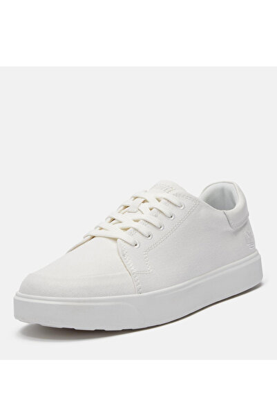 Timberland Λευκό ανδρικό δερμάτινο sneaker Emerson Street