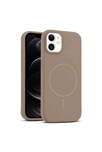 Zebana Apple iPhone 12 Uyumlu Kılıf Liquid Soft Silikon Kılıf (Kablosuz Şarj ...