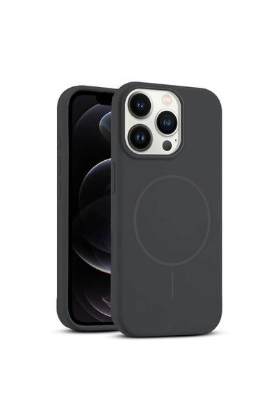 Zebana Apple iPhone 12 Pro Max Uyumlu Kılıf Zebana Liquid Soft Silikon Kılıf ...