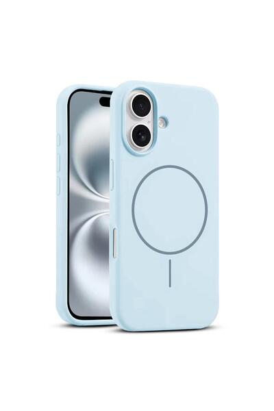 Zebana Apple iPhone 16 Uyumlu Kılıf Zebana Liquid Soft Silikon Kılıf (Kablosu...