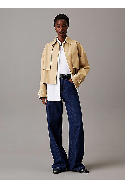 Calvin Klein Deve Tüyü Kadın Standart Trençkot K20K208379PFN