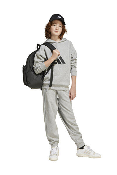 adidas Hanorac gri pentru băiat imprimat JJ4788-J FI LOGO HD