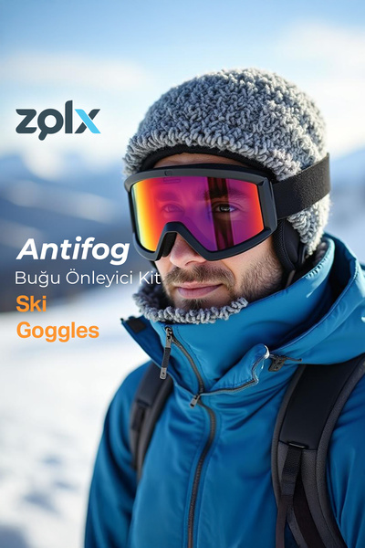 zolx Antifog 30ML İkili Set+15*18 Temizleme Bezi Motorsiklet Vizörü, Kayak , Okuma Gözlüğü.