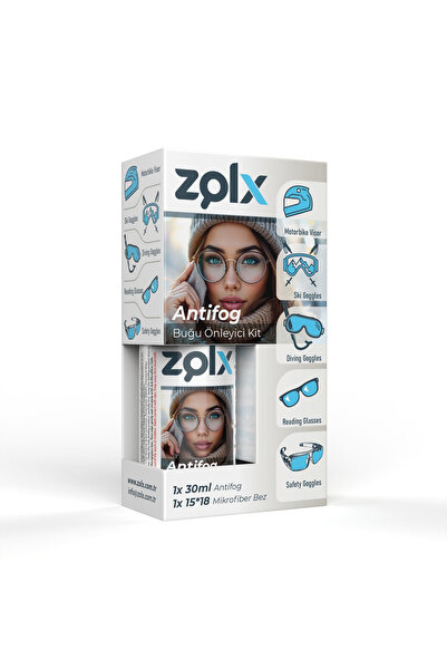 zolx Antifog Buğu Önleyici 30ML+15*18 Temizleme Bezi Motorsiklet Vizörü ,Kaya...