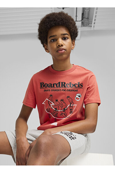 Puma Red Boy's T-Shirt 68514415-Mid90S Graphic Tee I B Red