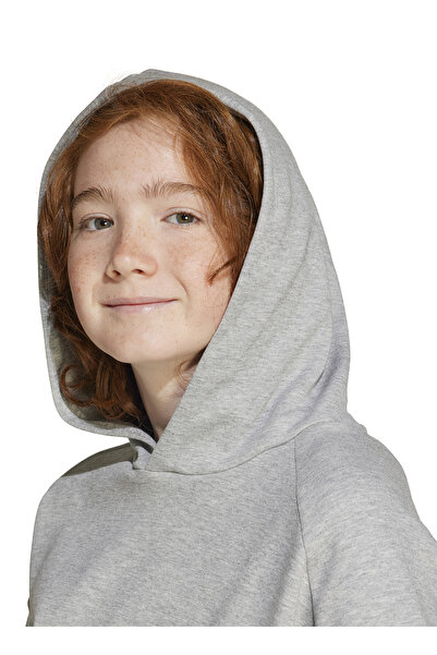 adidas Hanorac gri pentru băiat imprimat JJ4788-J FI LOGO HD