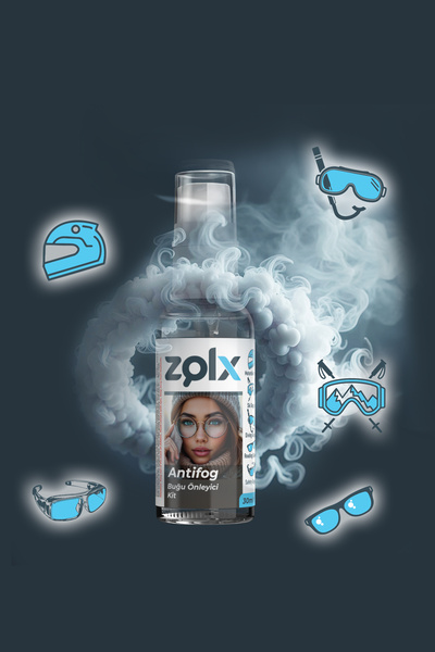 zolx Antifog 30ML İkili Set+15*18 Temizleme Bezi Motorsiklet Vizörü, Kayak , Okuma Gözlüğü.
