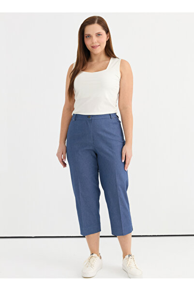 Selen Normal Bel Normal İndigo Kadın Pantolon 25YSL5362-BB