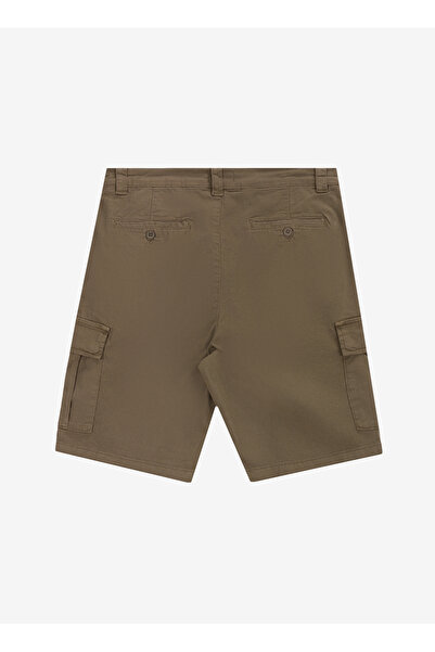 Discovery Expedition D5SM-SHT3889 Haki Normal Bel Standart Düz Erkek Kargo Şort