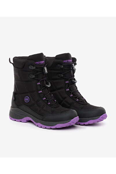 Greyder Kız Çocuk Siyah Mor Su Geçirmez Outdoor Kar Botu 5K5GC00172