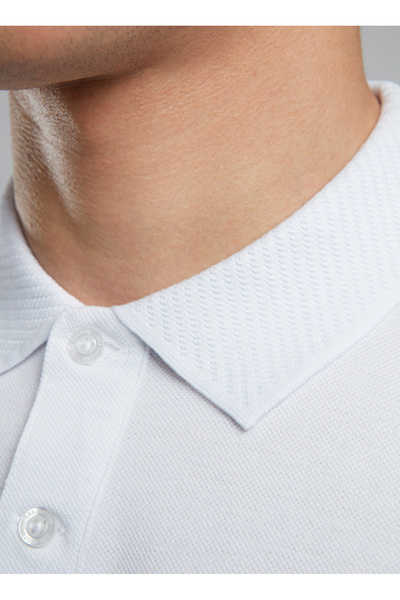 Lee Cooper White Men's Polo T-Shirt 252 Lcm 242014 Rolan White