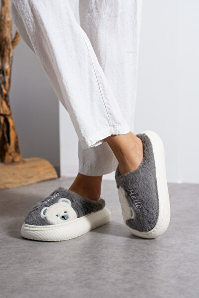 birrbazaar Women's Plush Winter Stitched Washable Warm Furry Lightweight Non-Slip Comfortable Sole