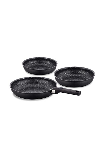 KORKMAZ Granite Neta frying pan Set. Composed of 4 pieces. / A2612