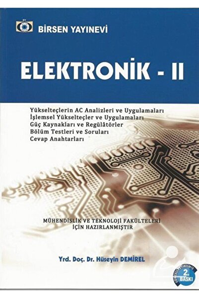 Birsen Yayınevi Elektronik -2 (Mühendislik ve Teknoloji Fakülteleri İçin)