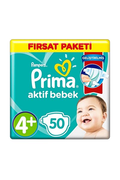 Prima Bebek Bezi 4+ Beden Fırsat Paketi 50 Adet