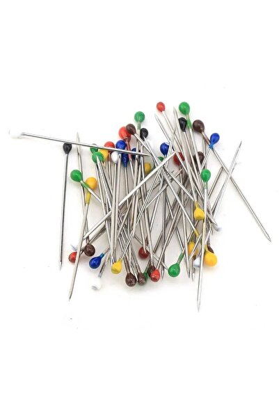 lawrenceshop 100 Adet Karışık Renklerde Toplu İğne Türban Eşarp Başörtüsü Düğ...