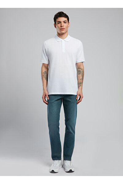 Lee Cooper White Men's Polo T-Shirt 252 Lcm 242012 Twins White