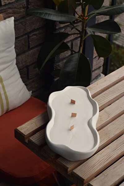 myrâvis Ylang Ylang ve Tarçın Kokulu 3 Fitilli El Yapımı Dekoratif %100 Doğal...