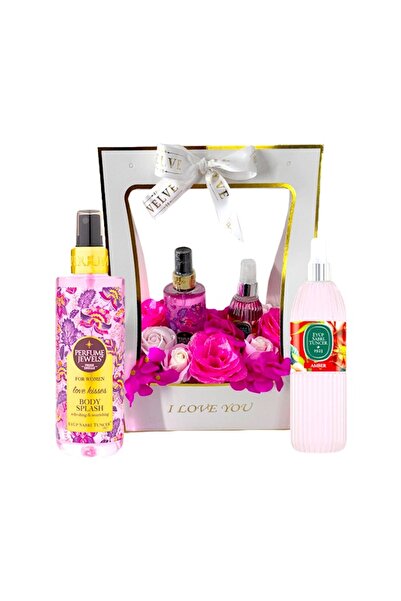 velve Pachet Valentine, trandafiri si hortensii sapun, spray Eyup Sabri, colo...