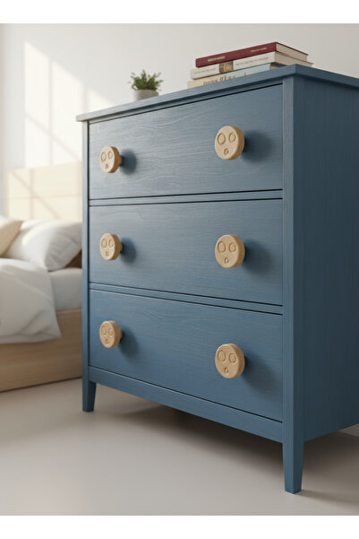 Bay Kulp Moon Handle Stylish Children's Room Handle Cabinet Handle Wooden Handle