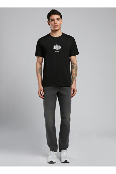 Lee Cooper Round Neck Black Men's T-Shirt 252 Lcm 242022 Lev
