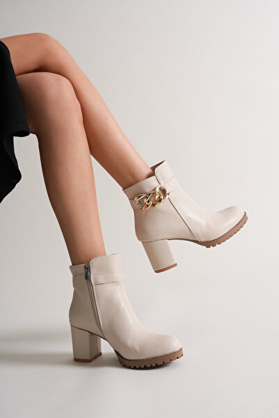 sv savves Γυναικεία παπούτσια με φερμουάρ και λεπτομέρεια με κοντό τακούνι για καθημερινή χρήση