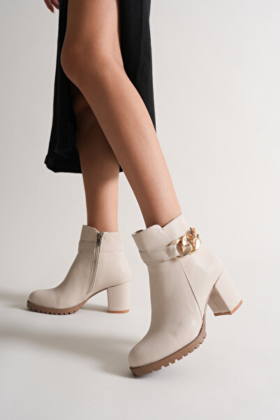 sv savves Γυναικεία παπούτσια με φερμουάρ και λεπτομέρεια με κοντό τακούνι για καθημερινή χρήση