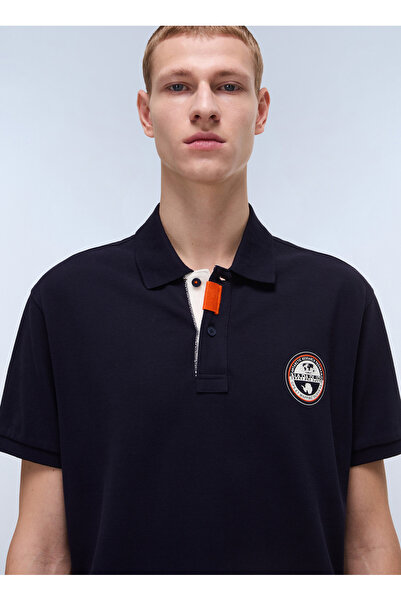 Napapijri NP0A4ID31761-E-CLANIS SS Lacivert Relaxed Erkek T-Shirt