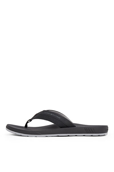 Tommy Hilfiger Siyah Erkek Plaj Terliği MOLDED HILFIGER BEACH SANDAL