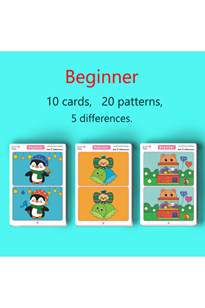 Choice لعبة "اكتشف الاختلافات" للمبتدئين، لعبة ممتعة لتدريب التركيز، أدوات تع...