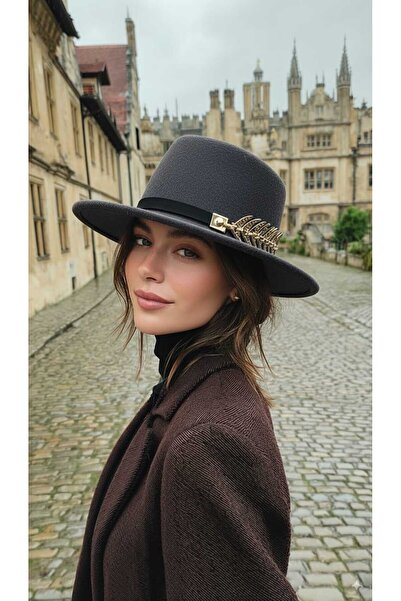 LAGRANZE Retro Style Premium Women's Special Design Fedora Hat